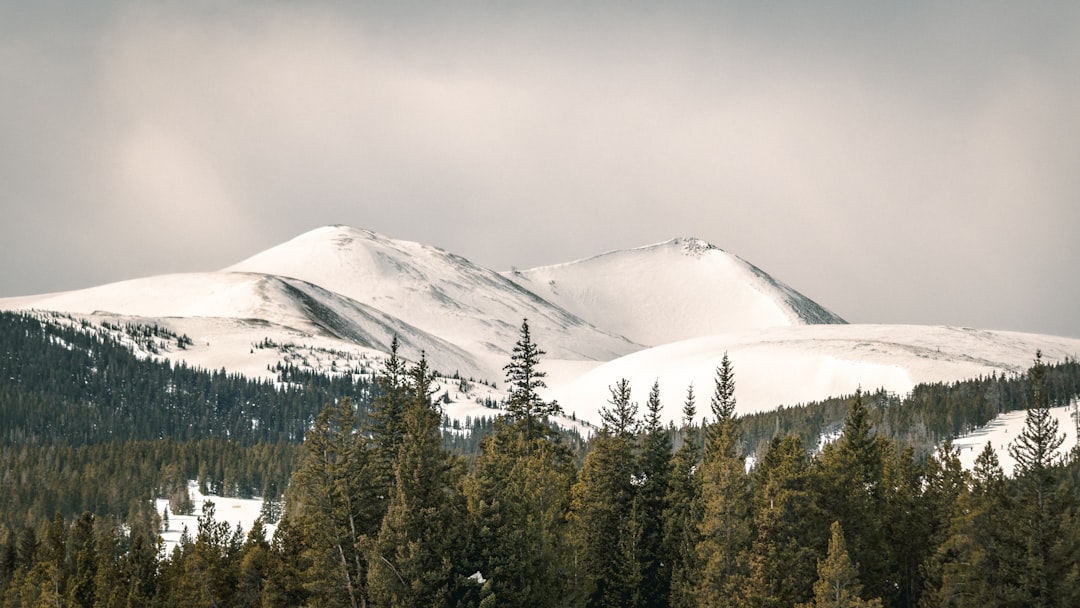 mountain cape by snow