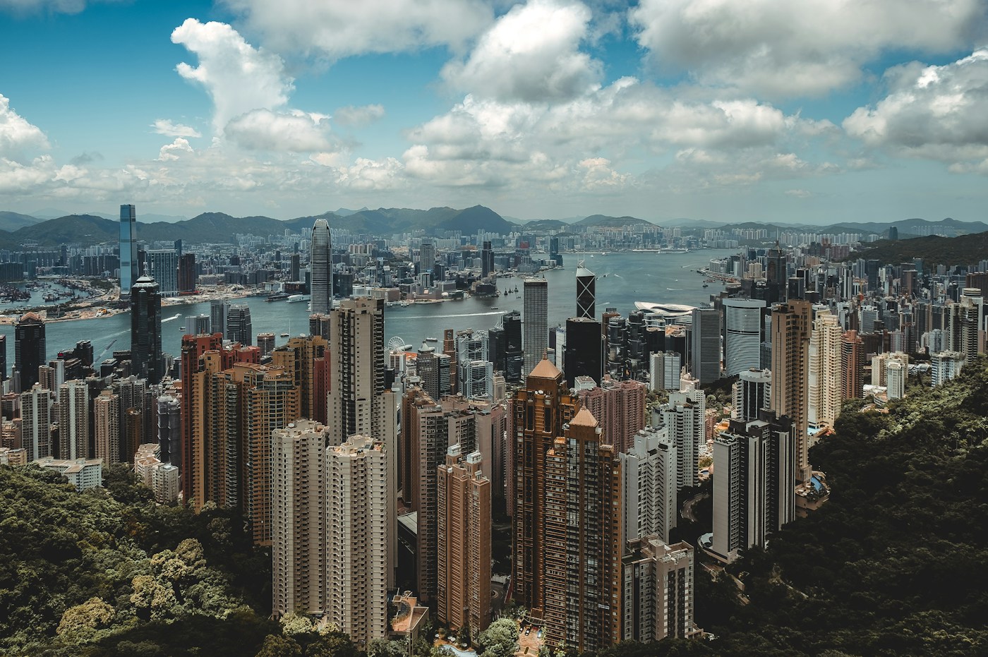 Hong Kong skyline by day