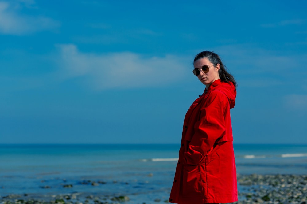 woman near sea