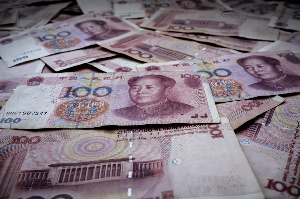 Billets de 100 yuans chinois
