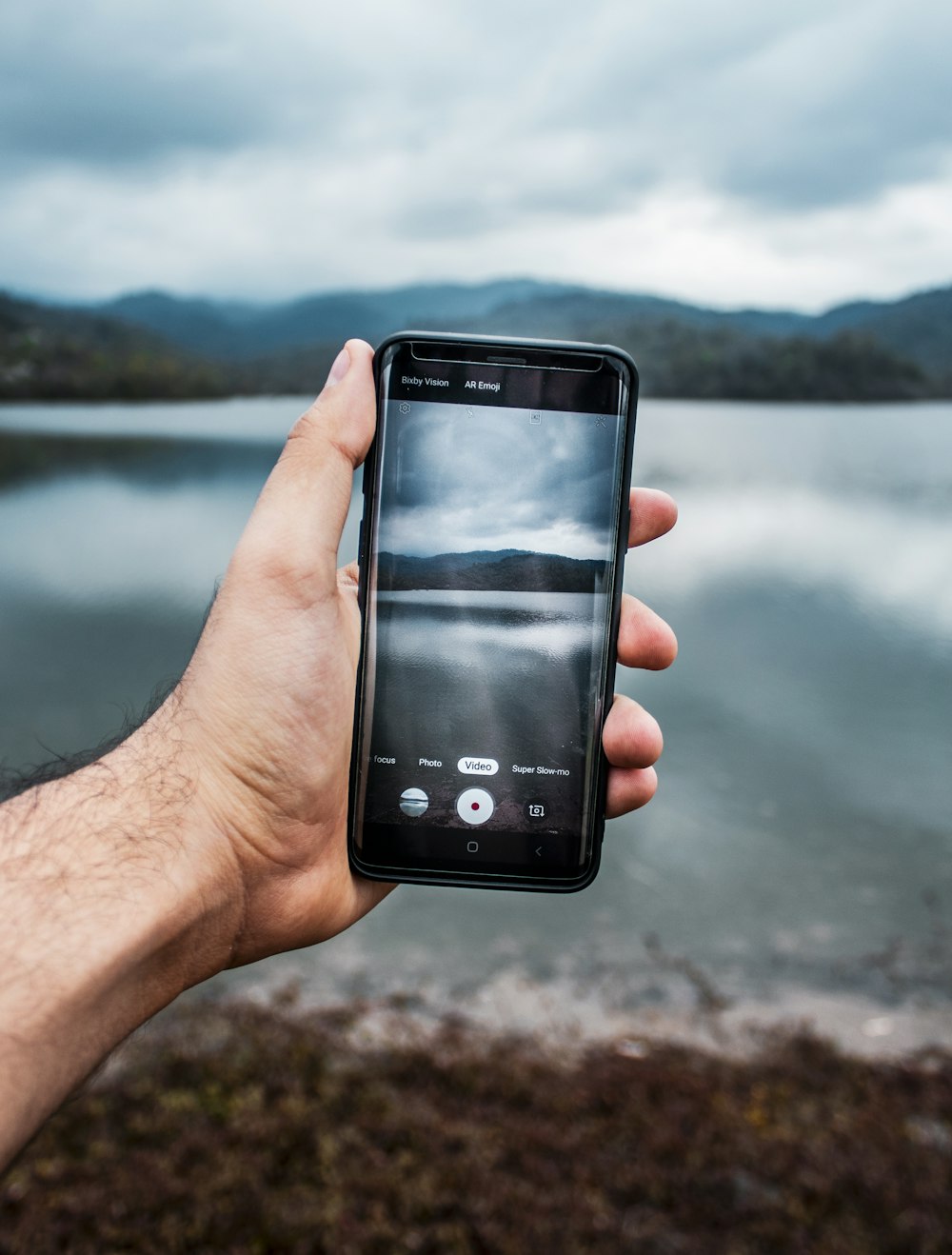 person holding smartphone