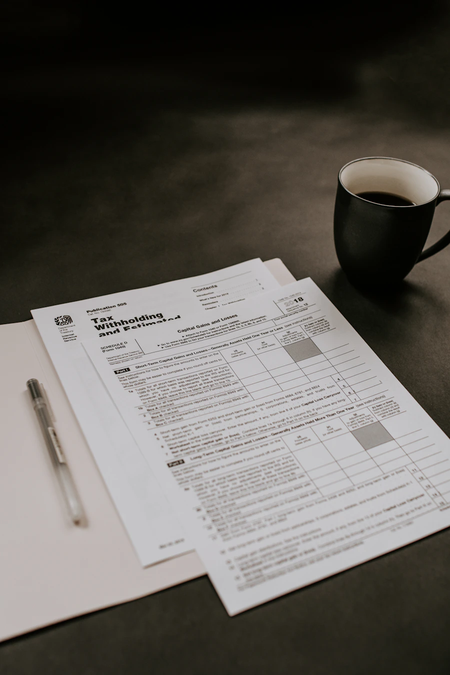 Business tax document organization