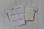 stack of papers flat lay photography