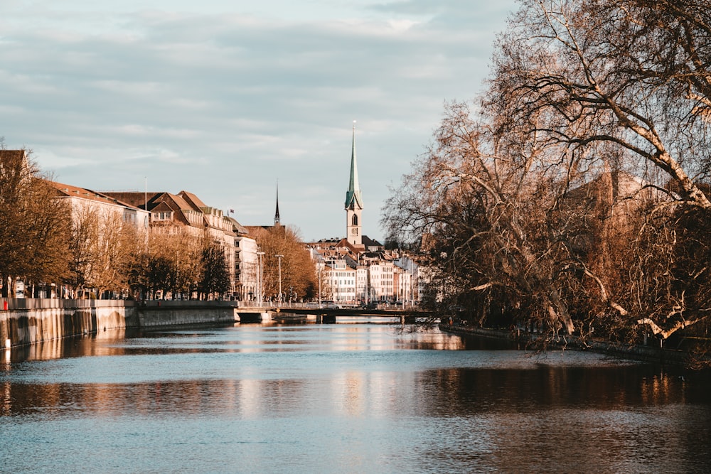 river in city