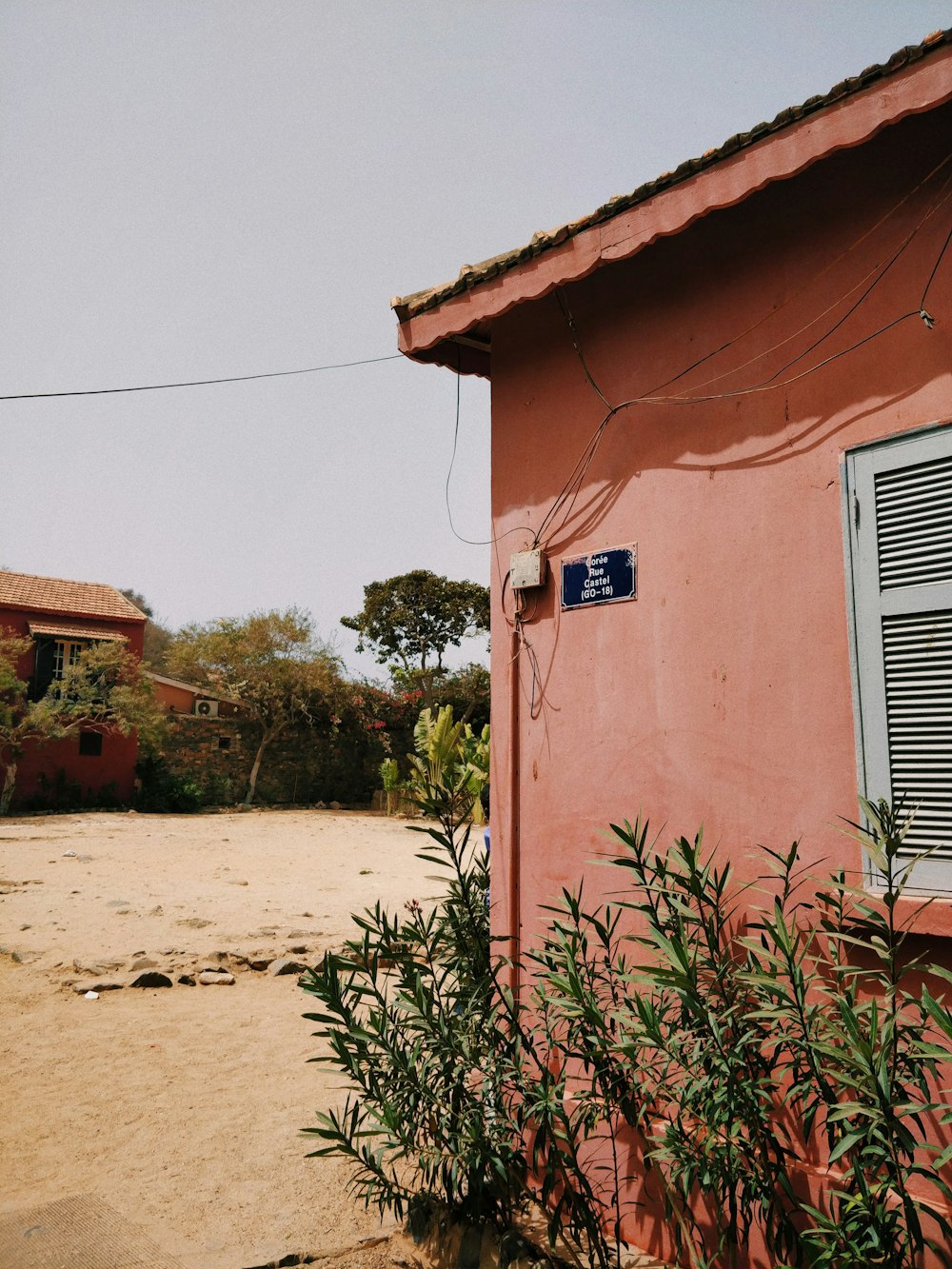 orange concrete house