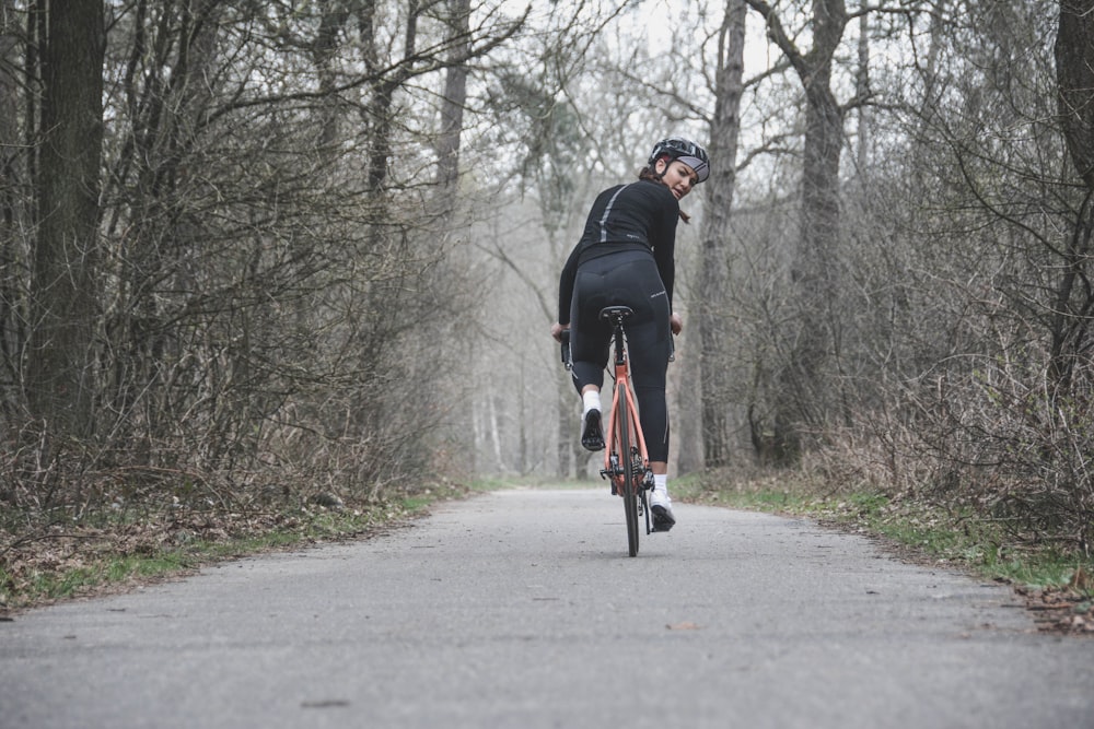 person riding bike