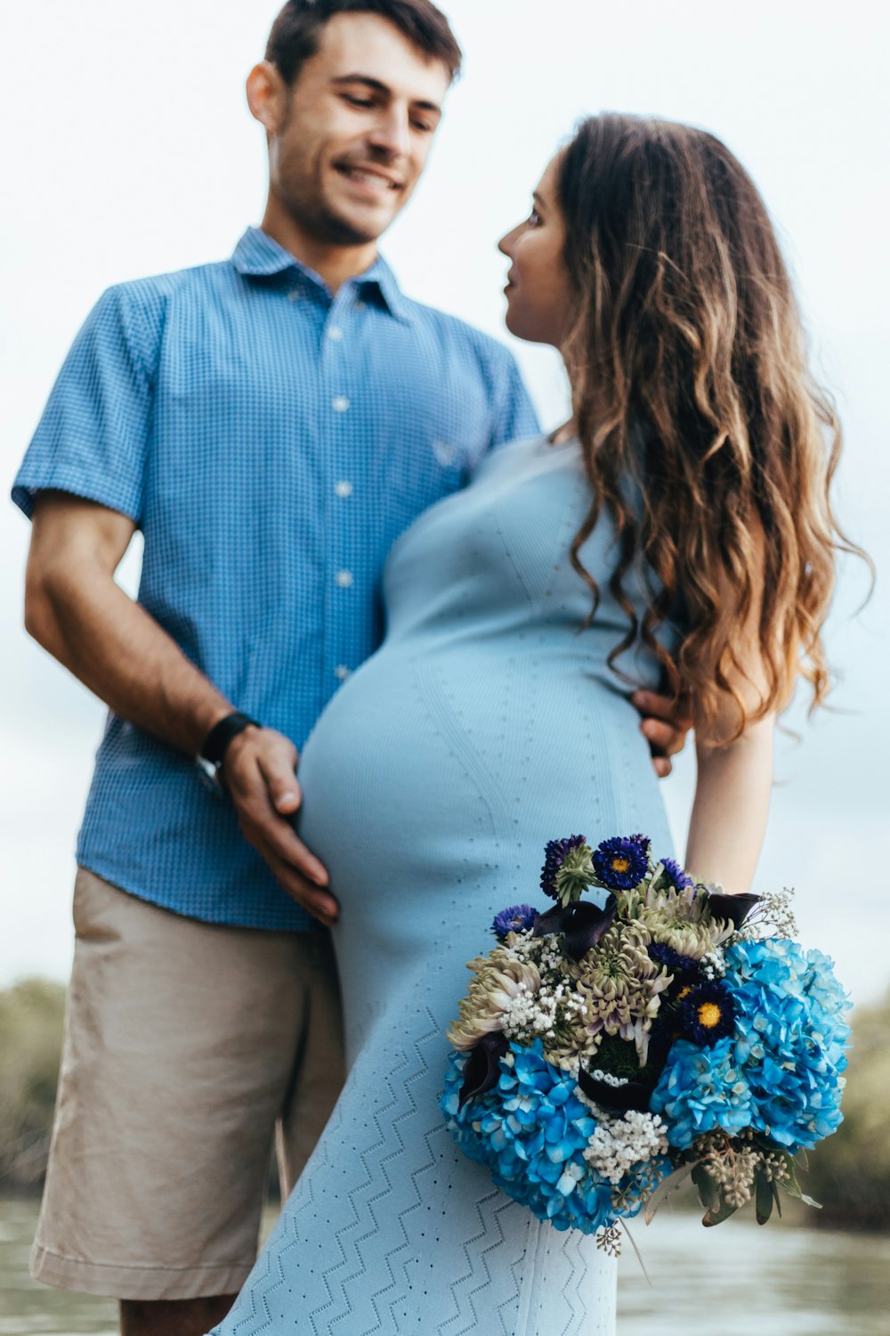 selective focus photography of couple