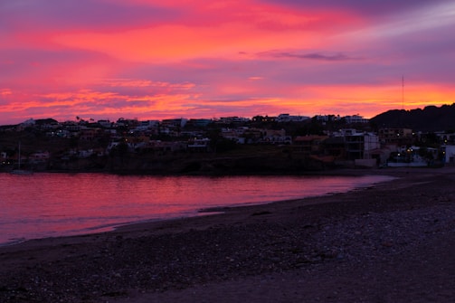 A vibrant scene from a short film shot on location in Vizag's coastal area at sunset.