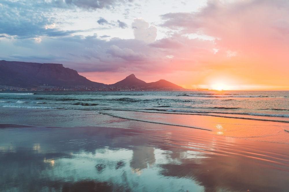 calm body of water in beach