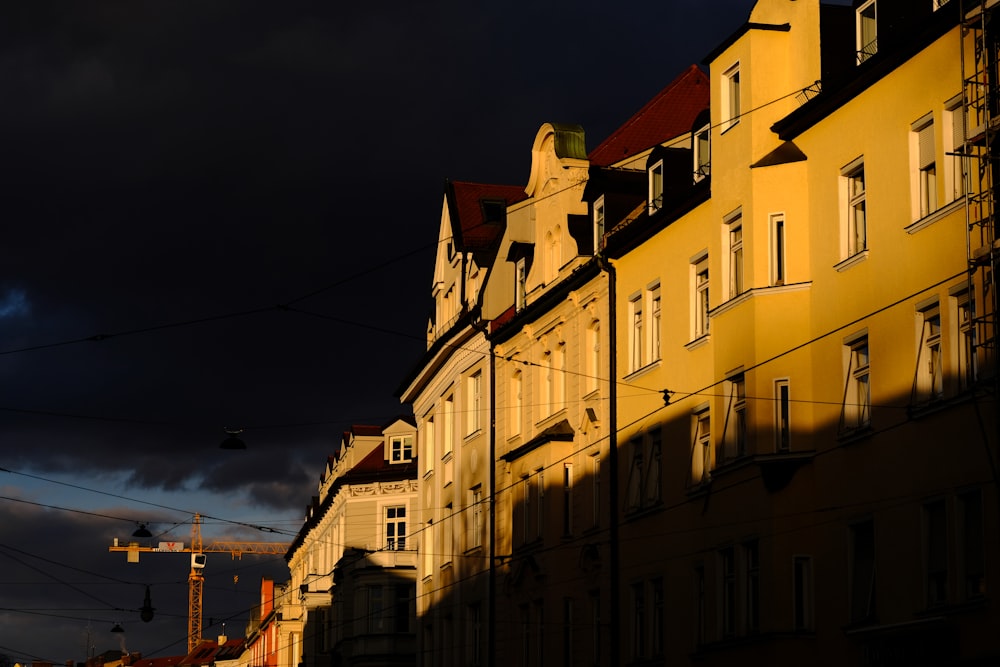 yellow painted houses