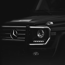 black Mercedes-Benz car