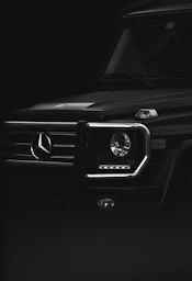 black Mercedes-Benz car