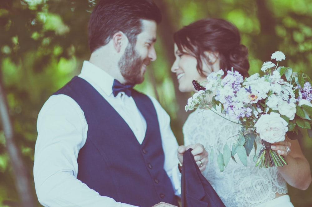 couple near trees