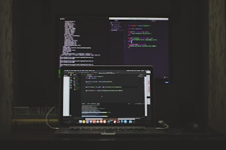 turned-on MacBook Pro