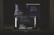 turned-on MacBook Pro