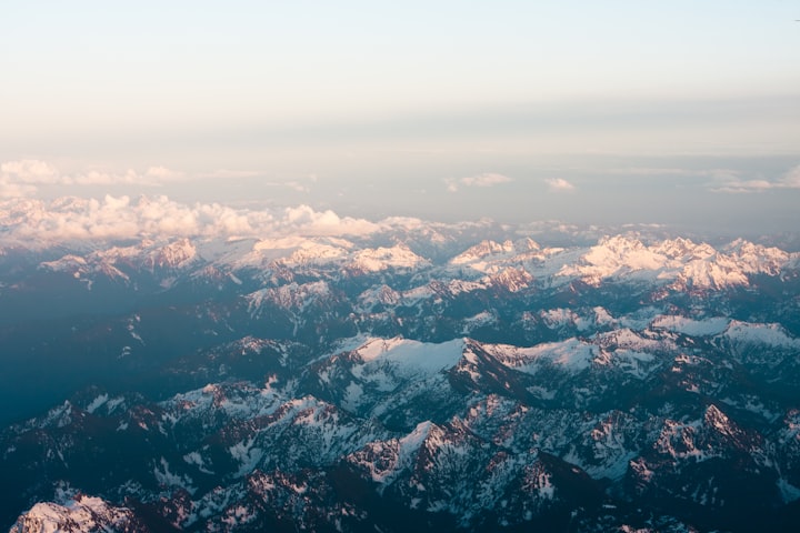 A snowy capped mountain 