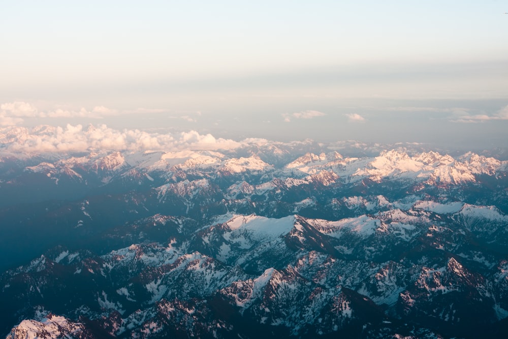 aerial view photography of mountain