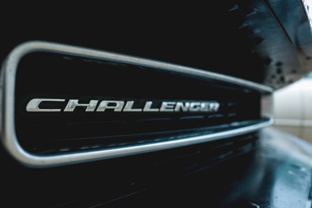 black Dodge Challenger vehicle