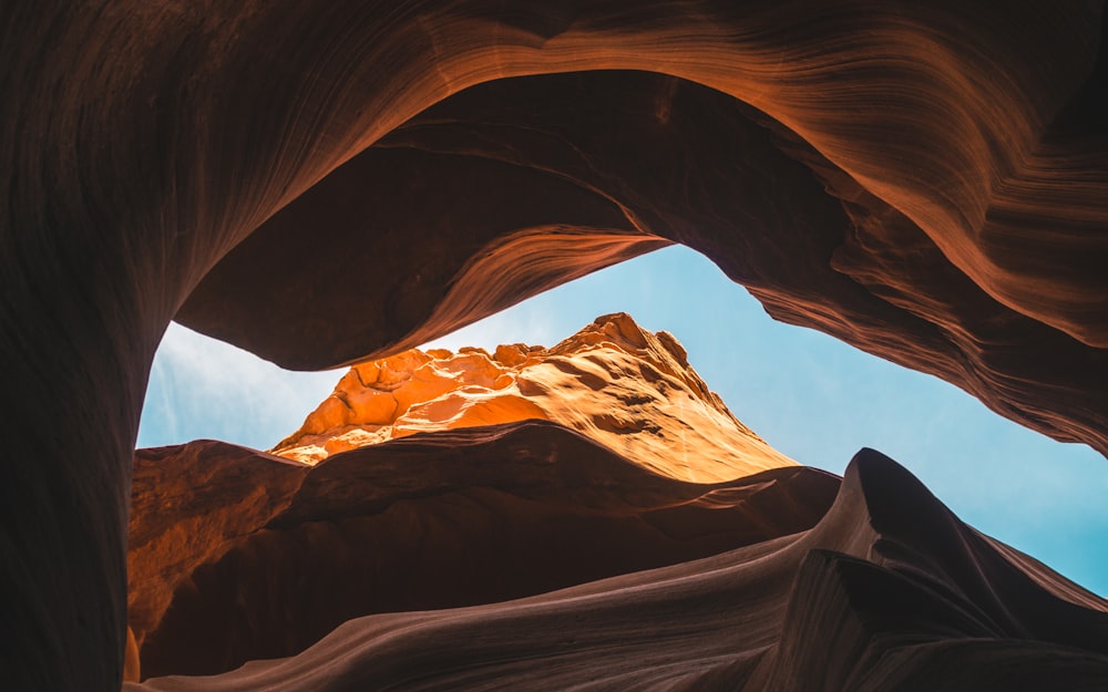 brown canyon during daytime