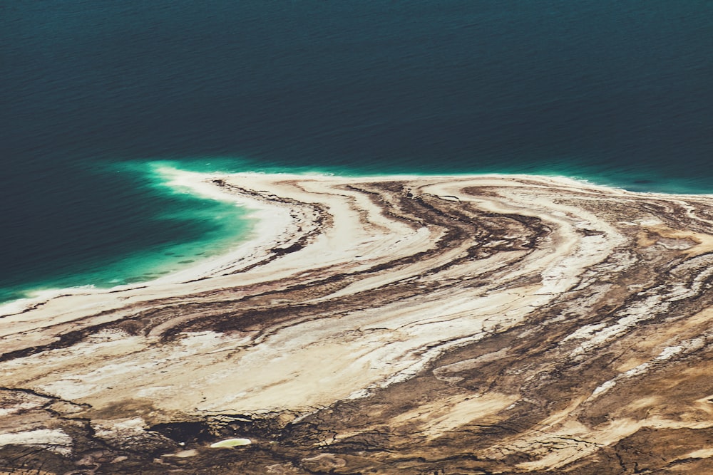 bird's eye view of body of water