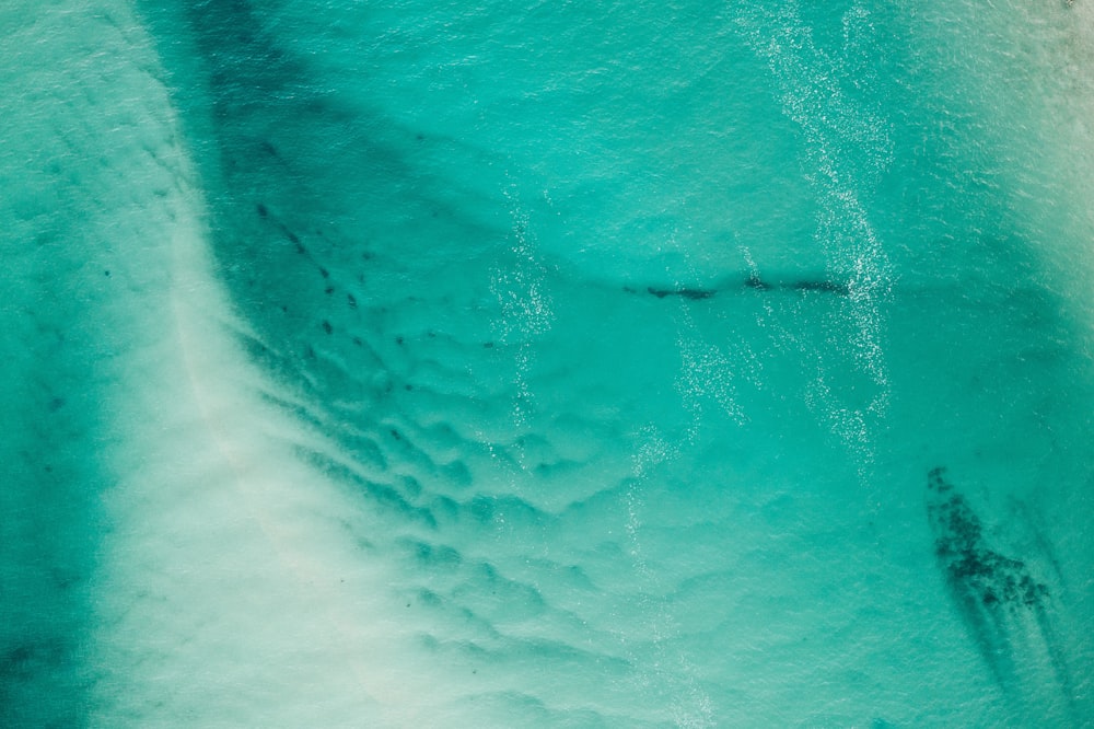 an aerial view of a body of water