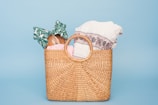 towels in basket
