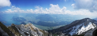 A panoramic view of a Swiss mountain landscape.