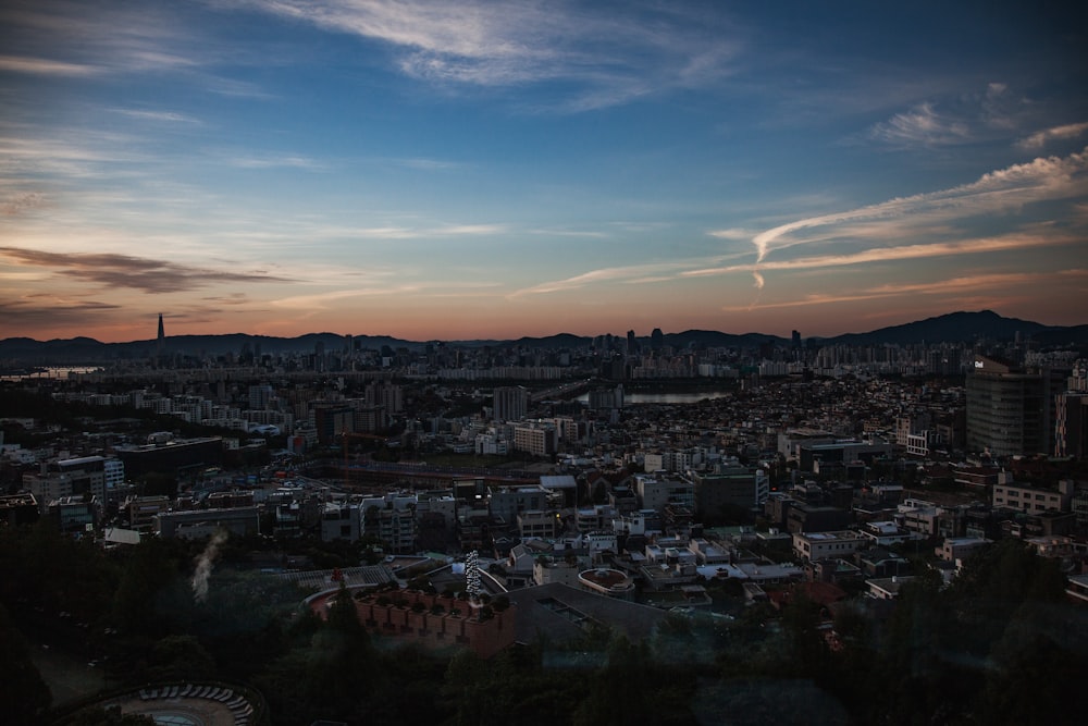 cityscape under blue sky