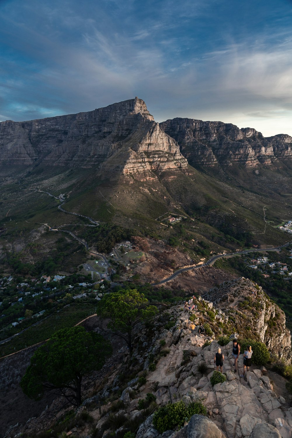 high-angle photography of mountain range