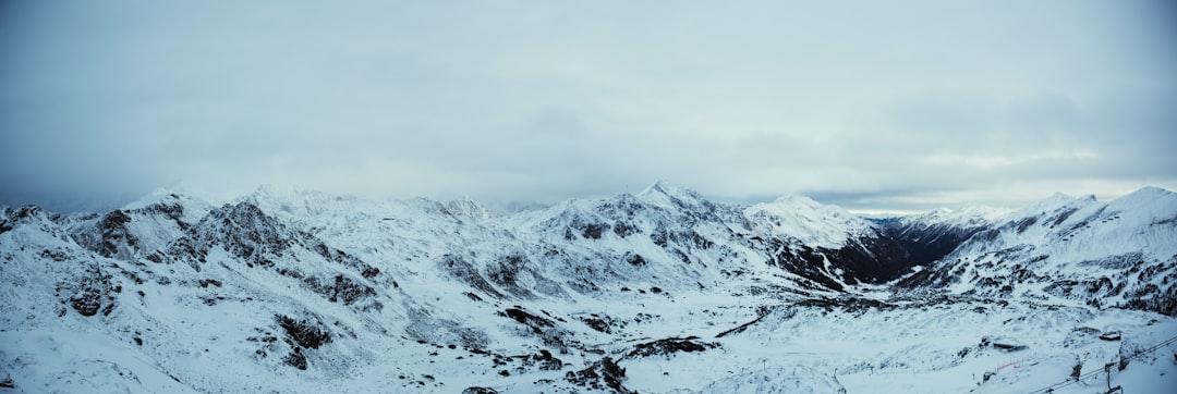 white snow covered mountain