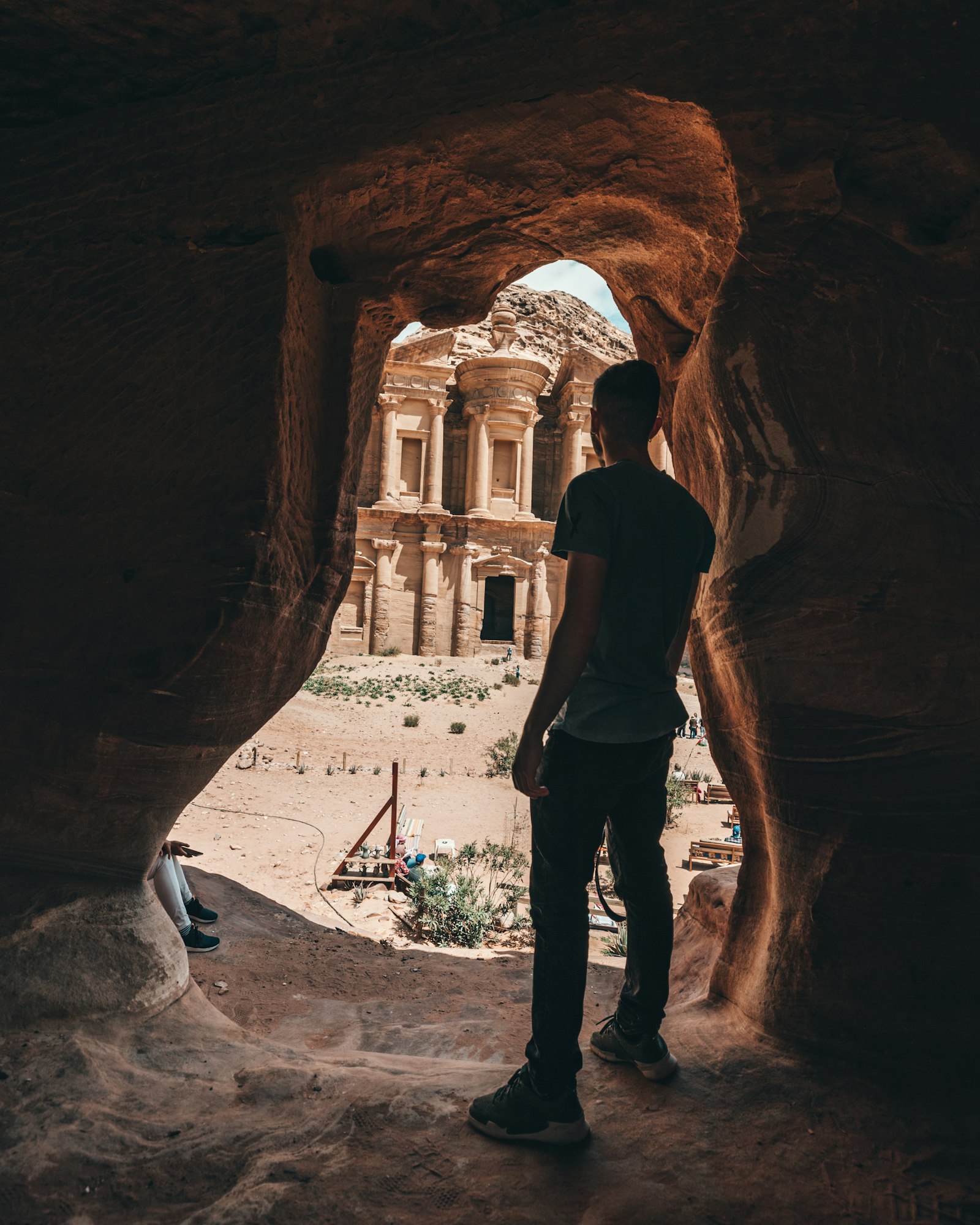 Canon EF 16-35mm F2.8L III USM sample photo. Man standing inside cave photography