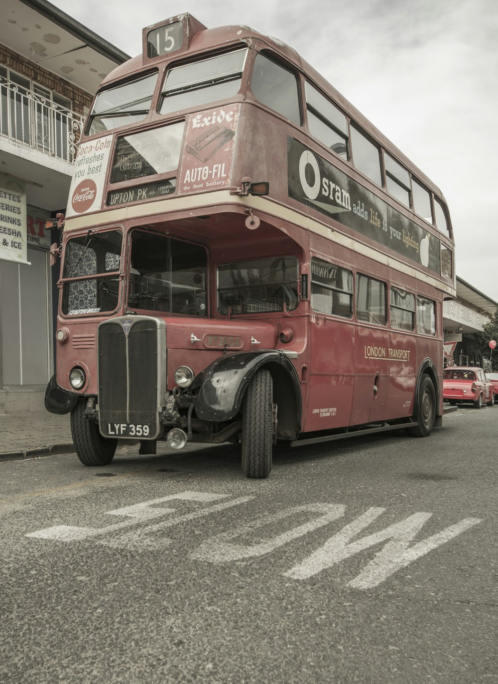 red double-decker bus