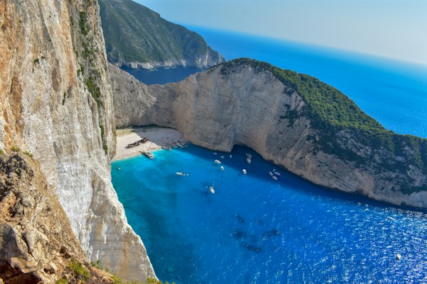 Blue calm water — Zakynthos, Greece
