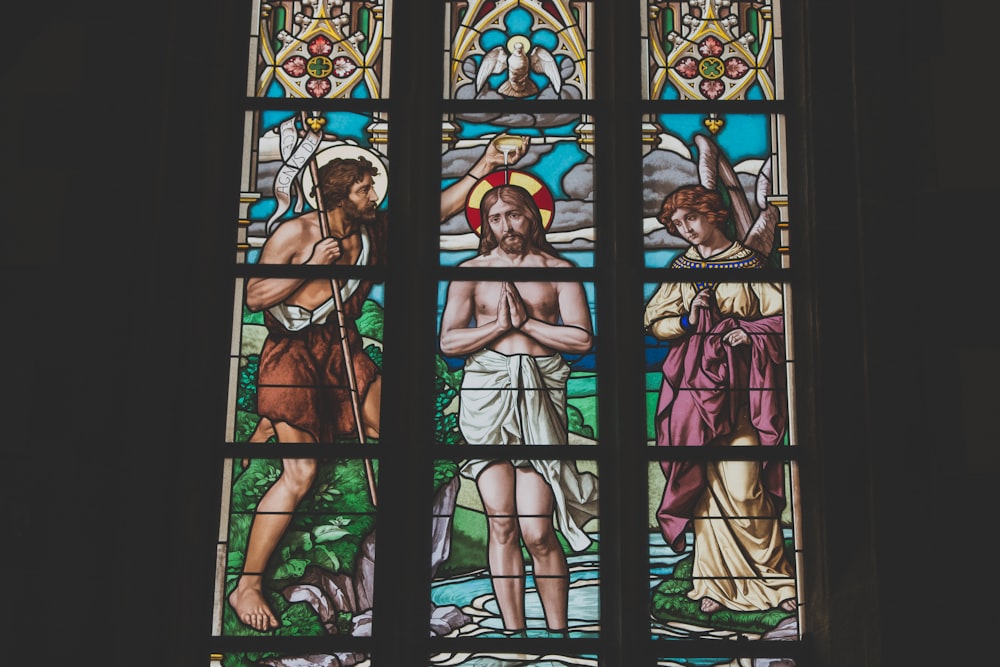 Religious stein glass window