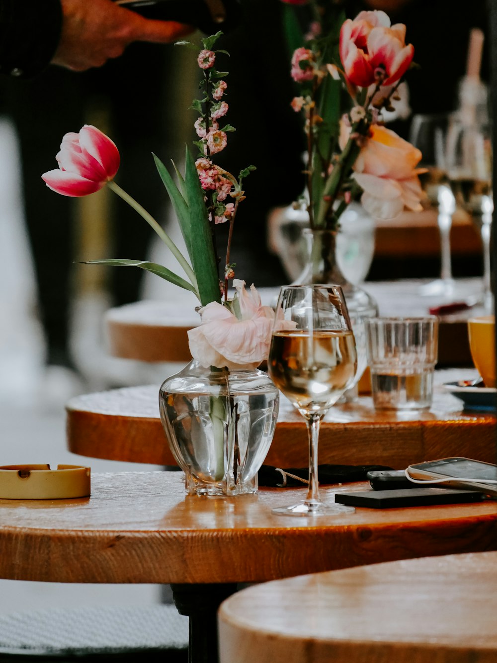 brown wooden table