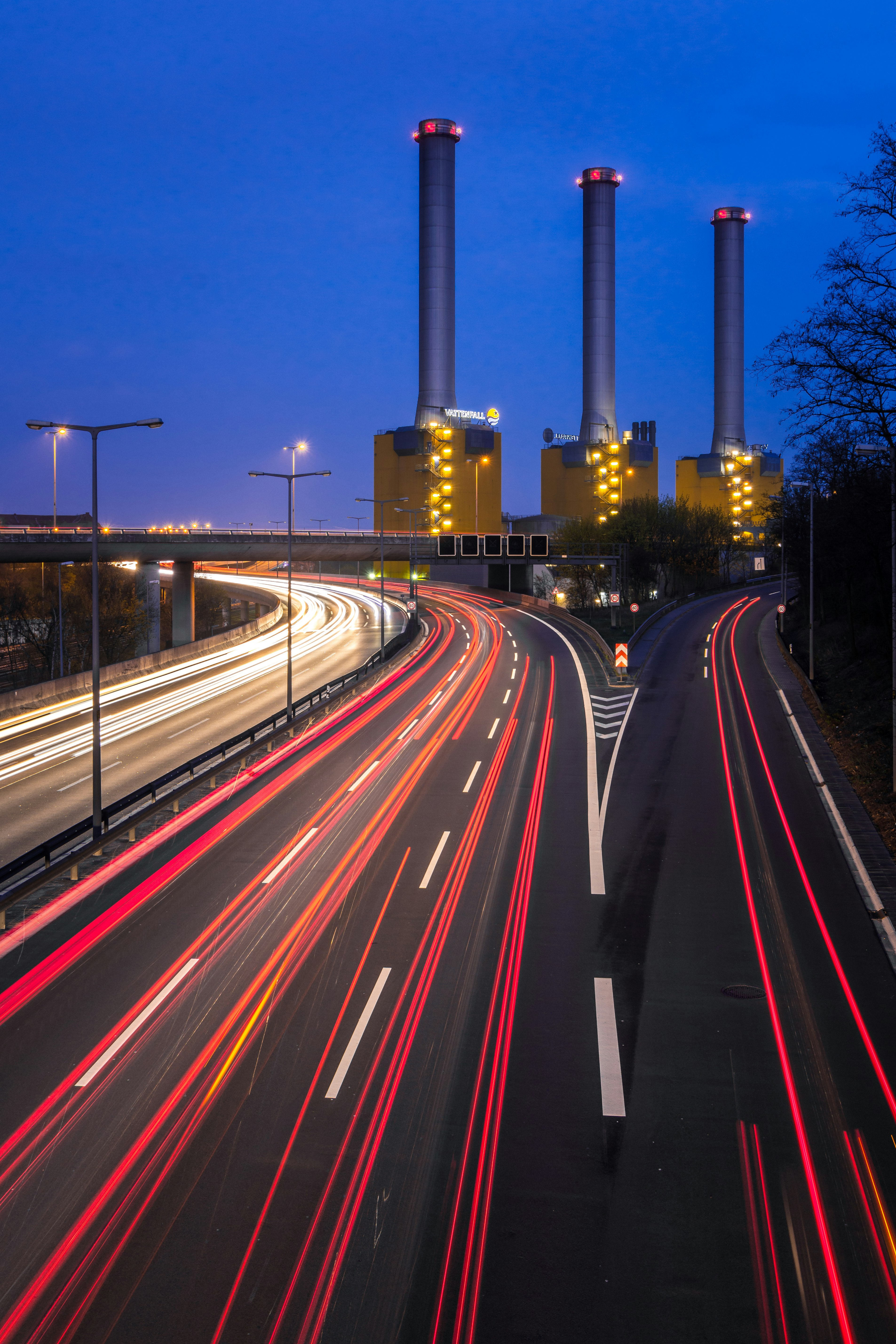 time-lapse photography of vehicle on road