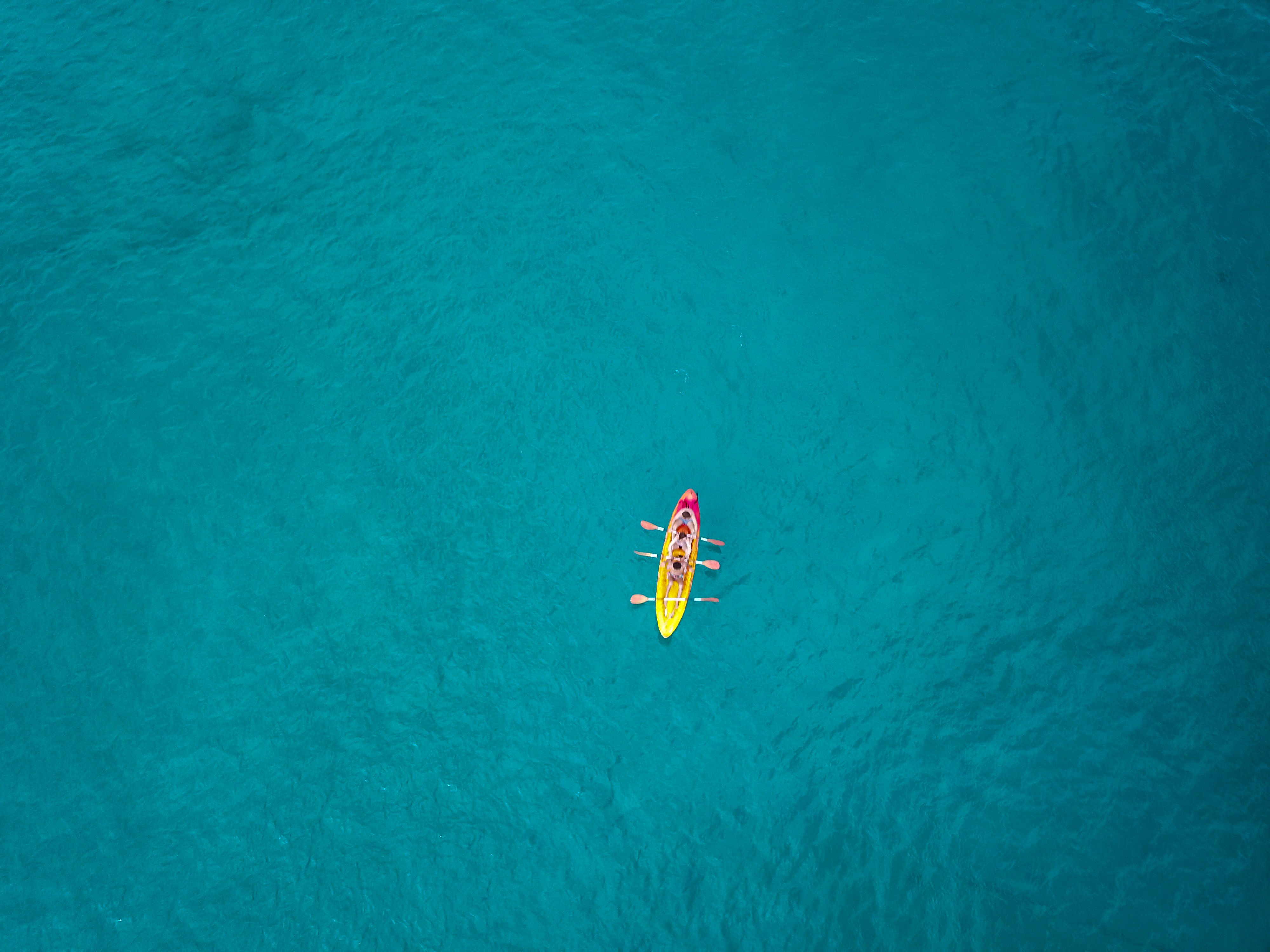 aerial view photography of boat on water