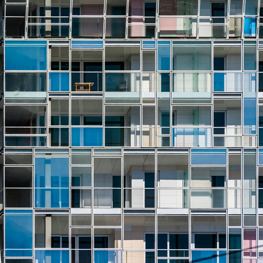 multicolored high rise tenement building