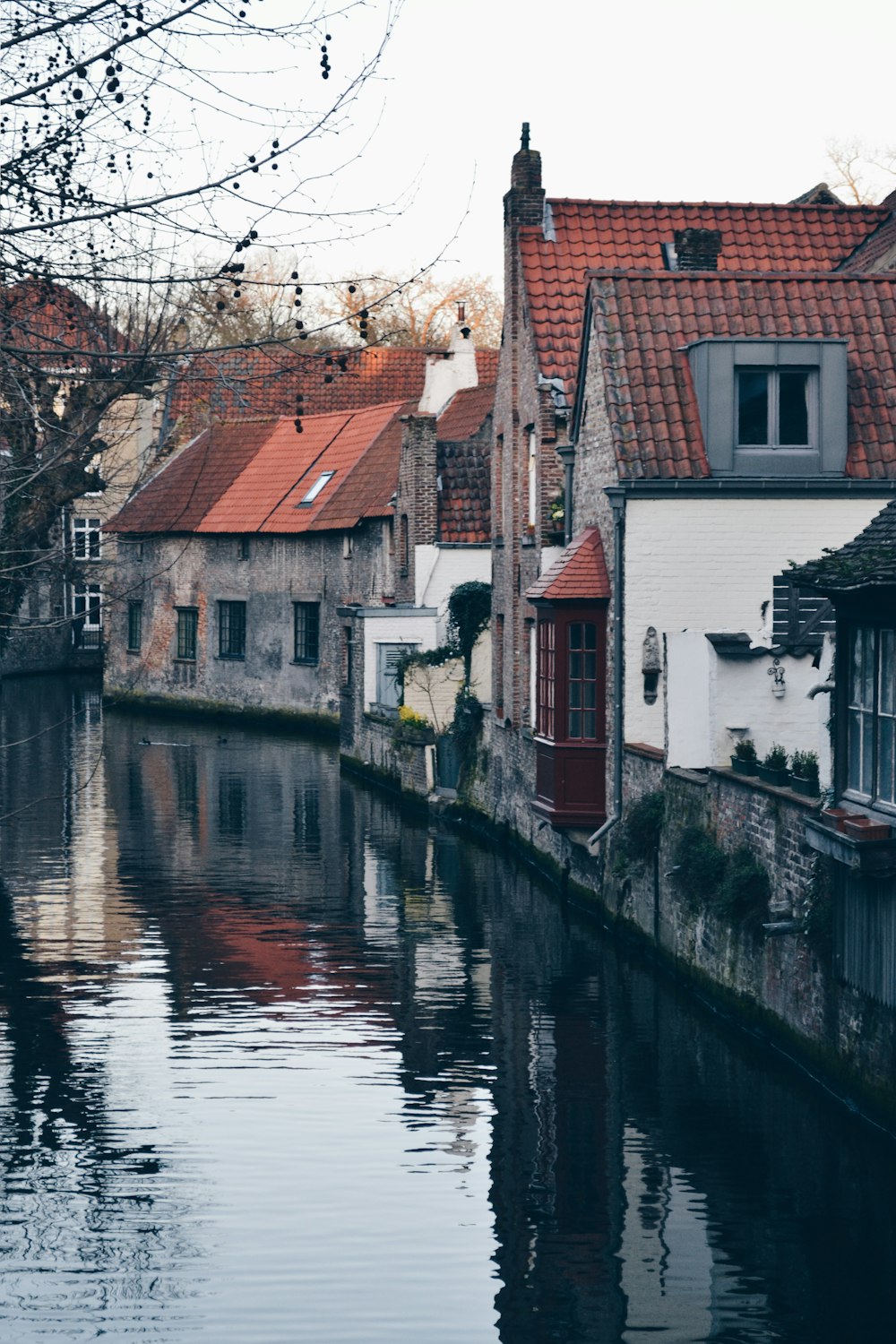 grey concrete building beside canal