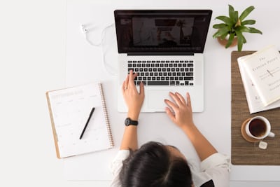 Woman with laptop