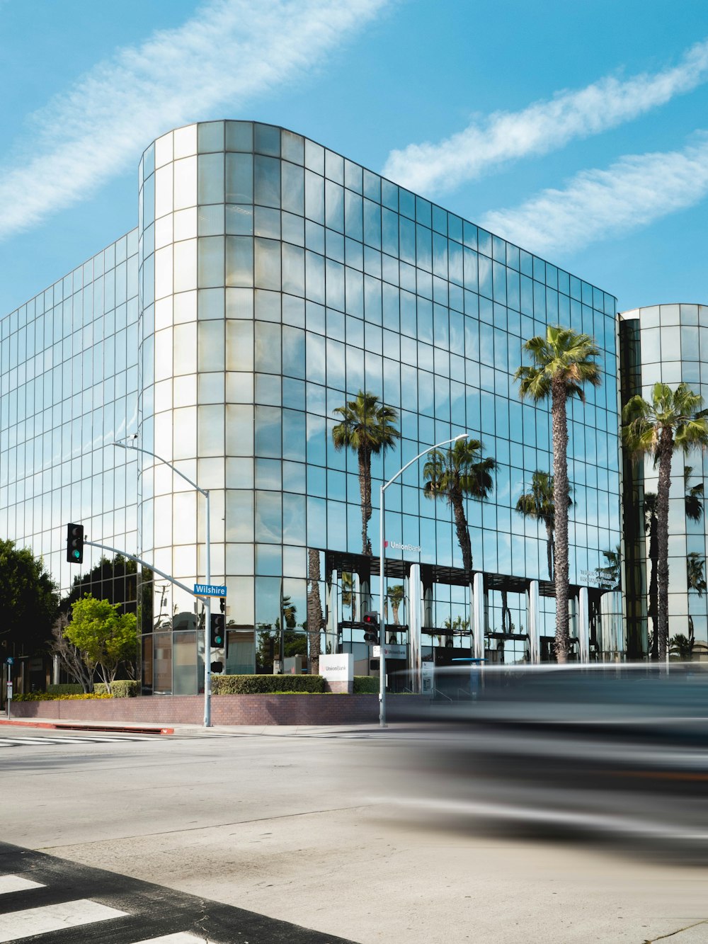 architectural photography of glass building