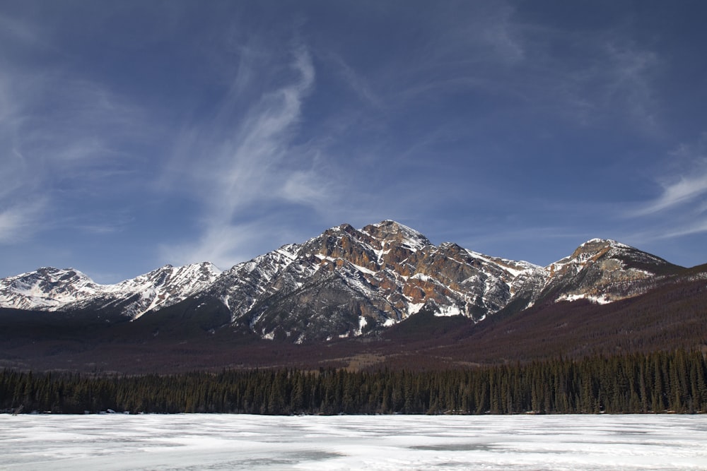 landscape photography of brown mountain