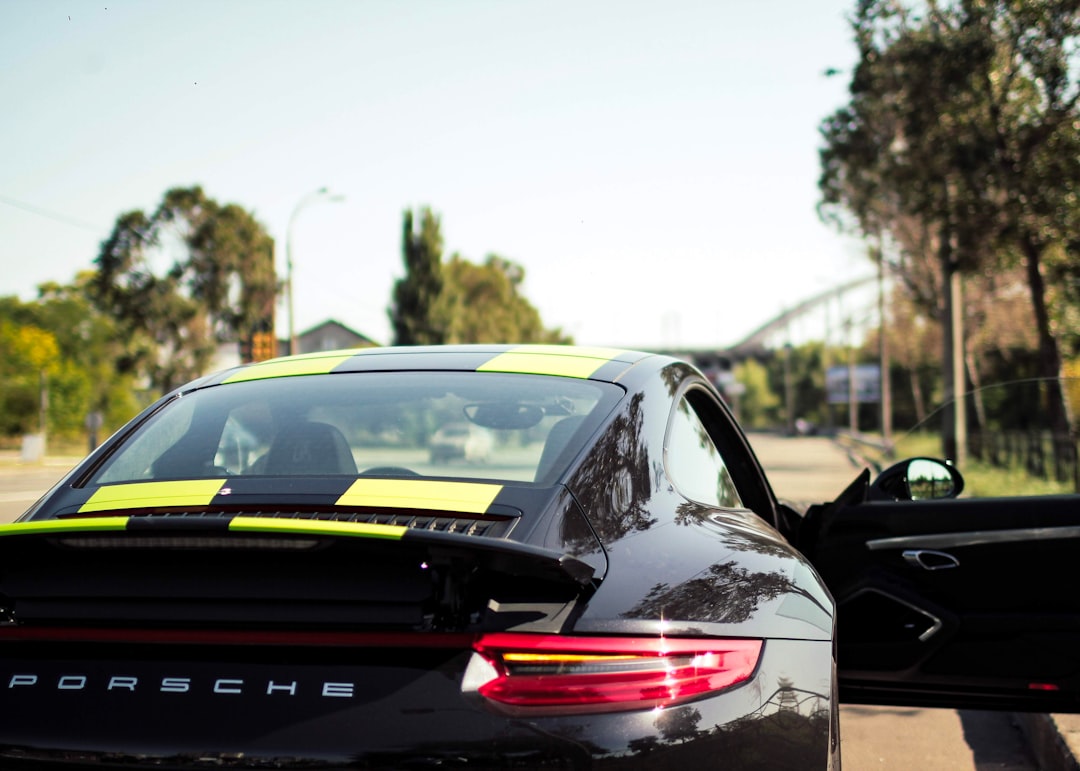 black Porsche 911 coupe