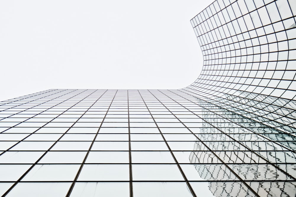 low angle photography of glass building at daytime