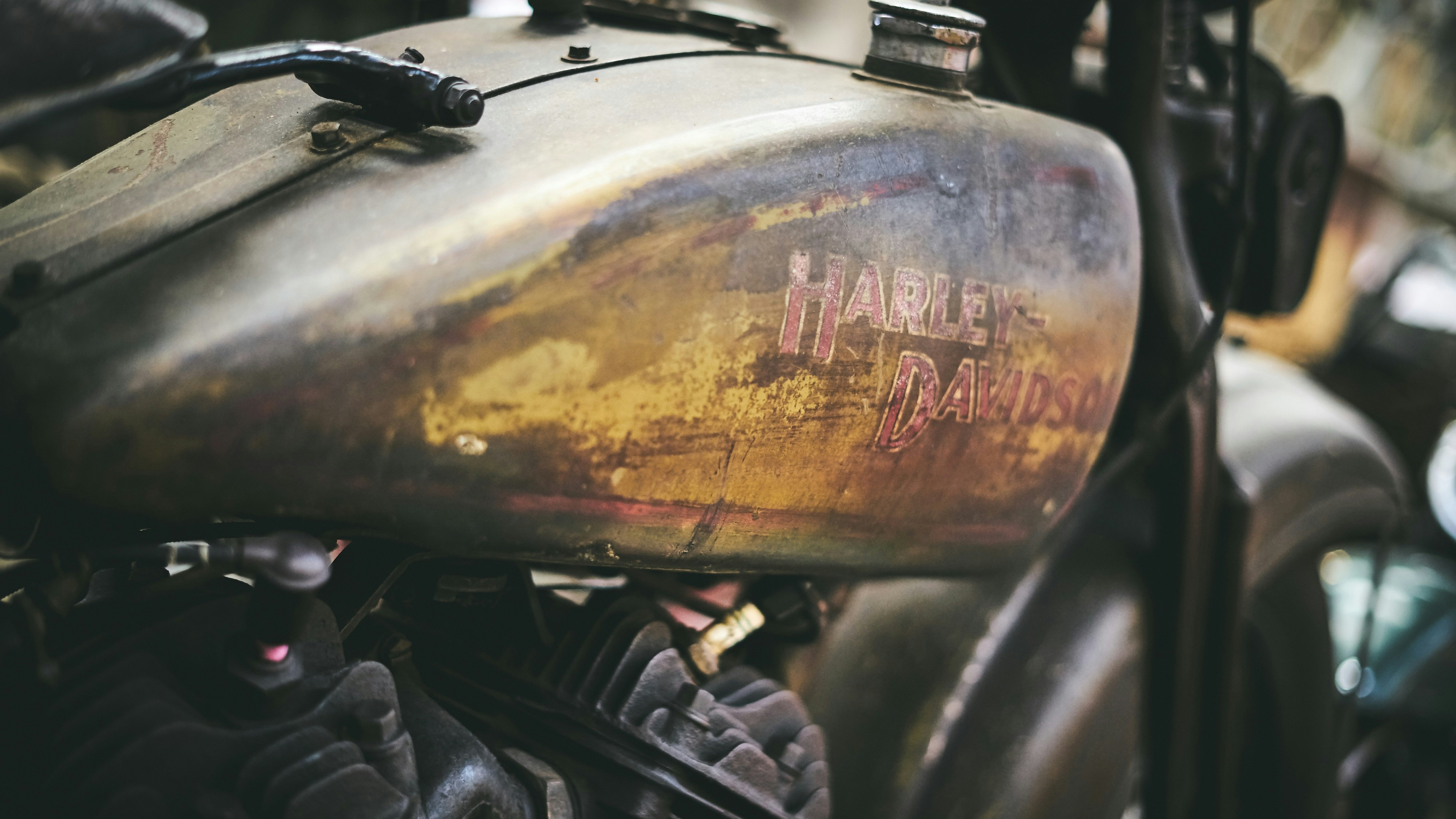 brown and black motorcycle