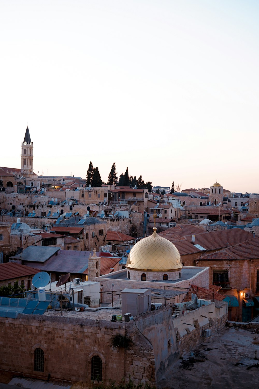 white dome building among houses