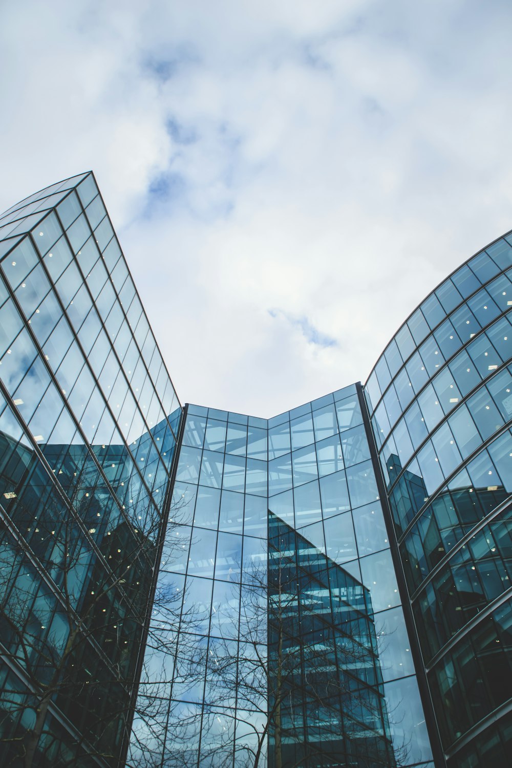 low angle photography of high-rise building