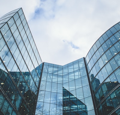 low angle photography of high-rise building