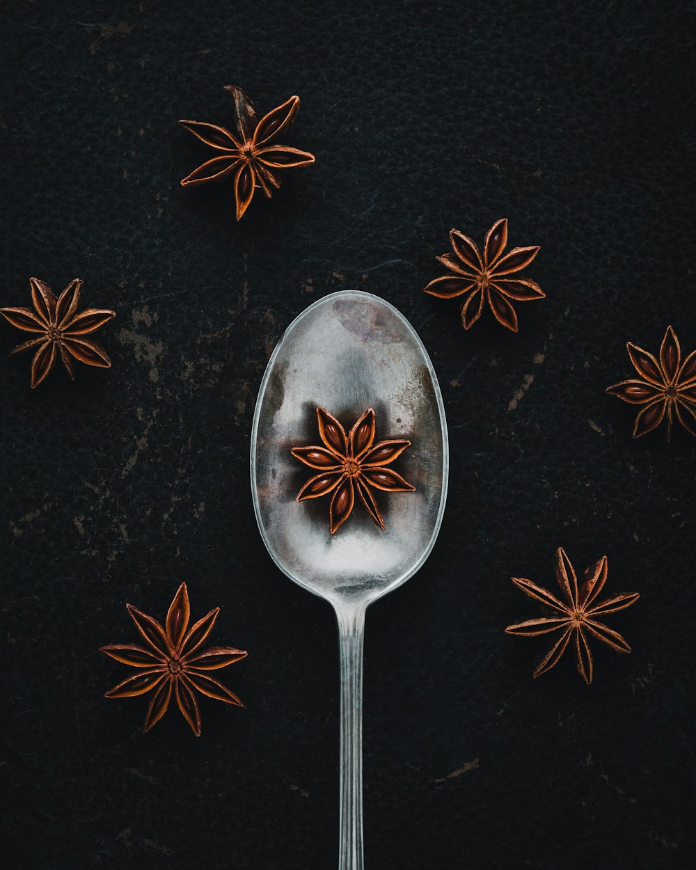 star anise on spoon