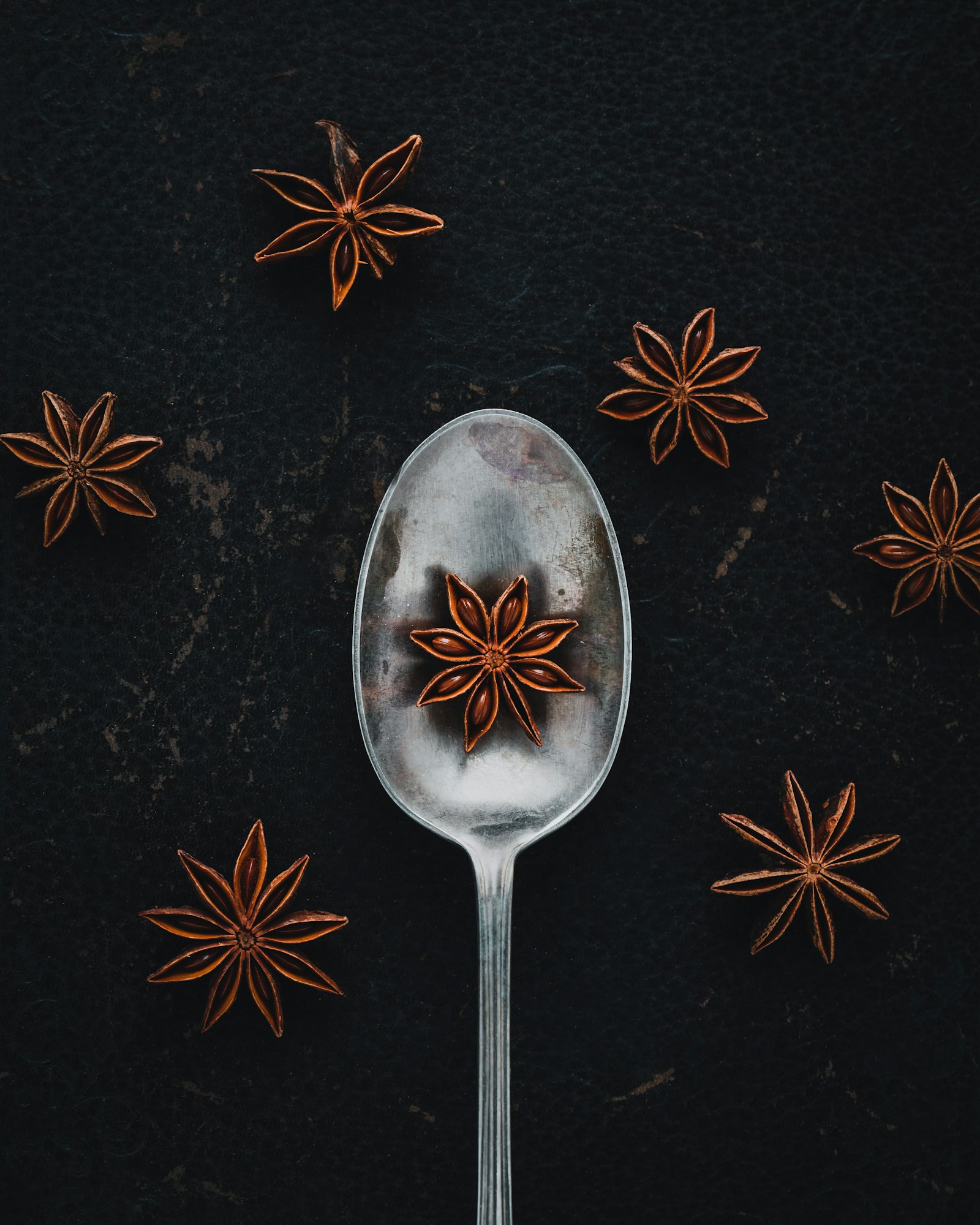 Canon EOS 6D + Canon EF 100mm F2.8L Macro IS USM sample photo. Star anise on spoon photography